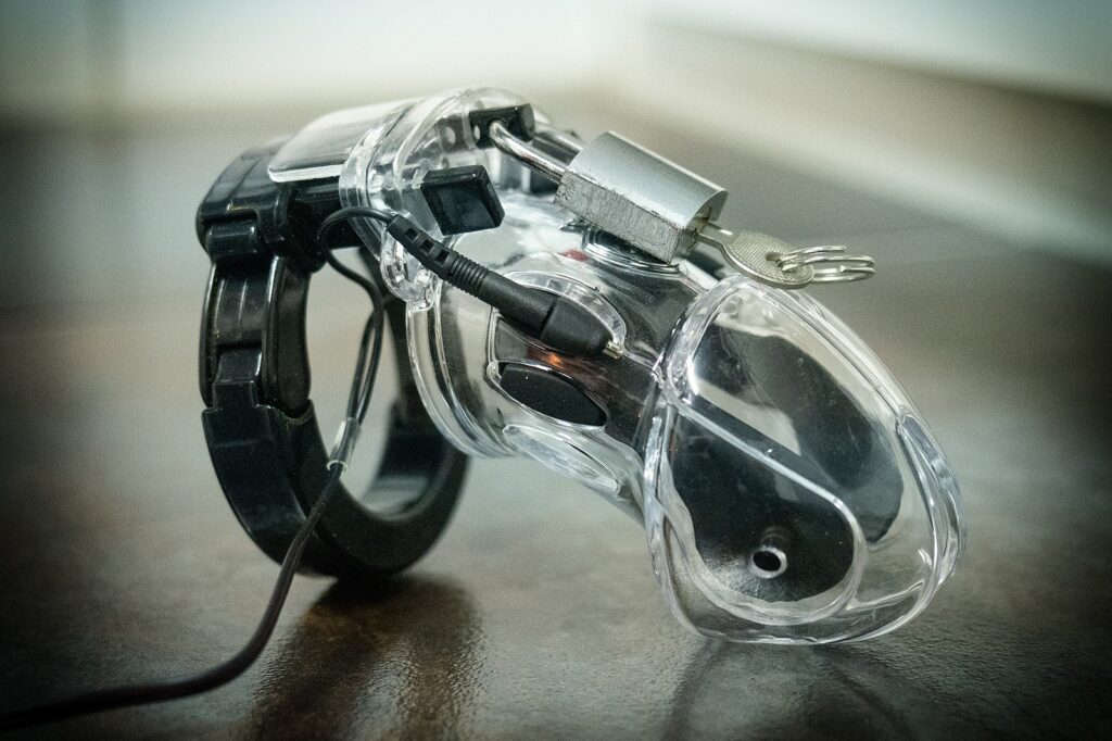 Keuschheitskäfig mit eStim